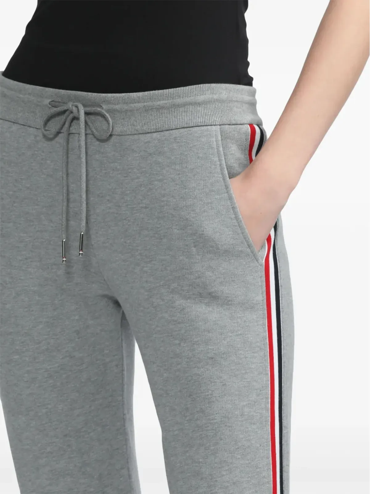Thom Browne クラシック RWB コットン・トラックパンツ - グレー - 画像5