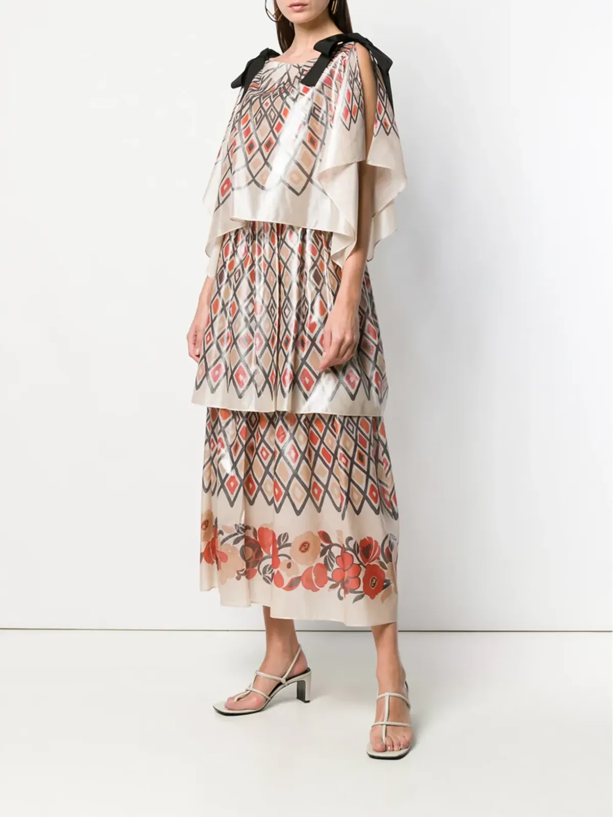 FENDI ジオメトリック スカートドレス - 画像2