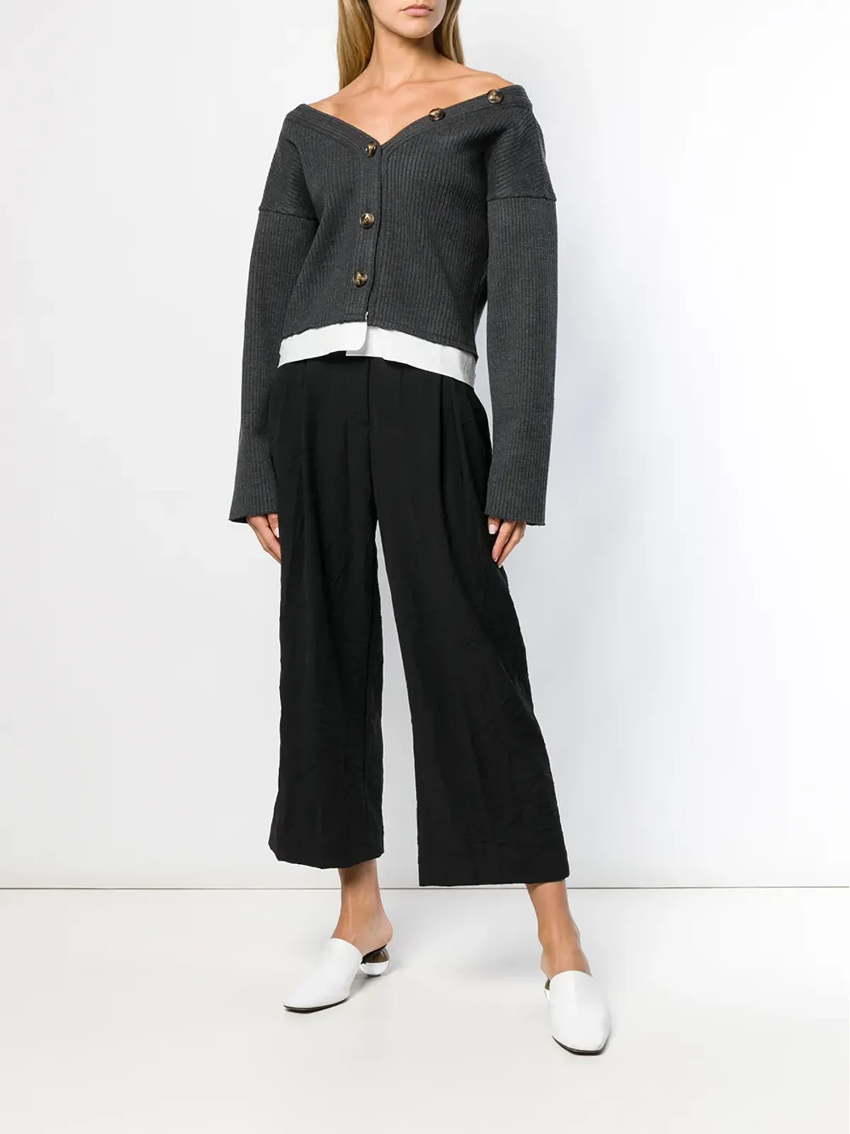 3.1 Phillip Lim クロップドストレートテーラードパンツ - 画像2