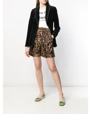 Dolce & Gabbana ヒョウ柄シルクショーツ - ブラウン - サムネイル2