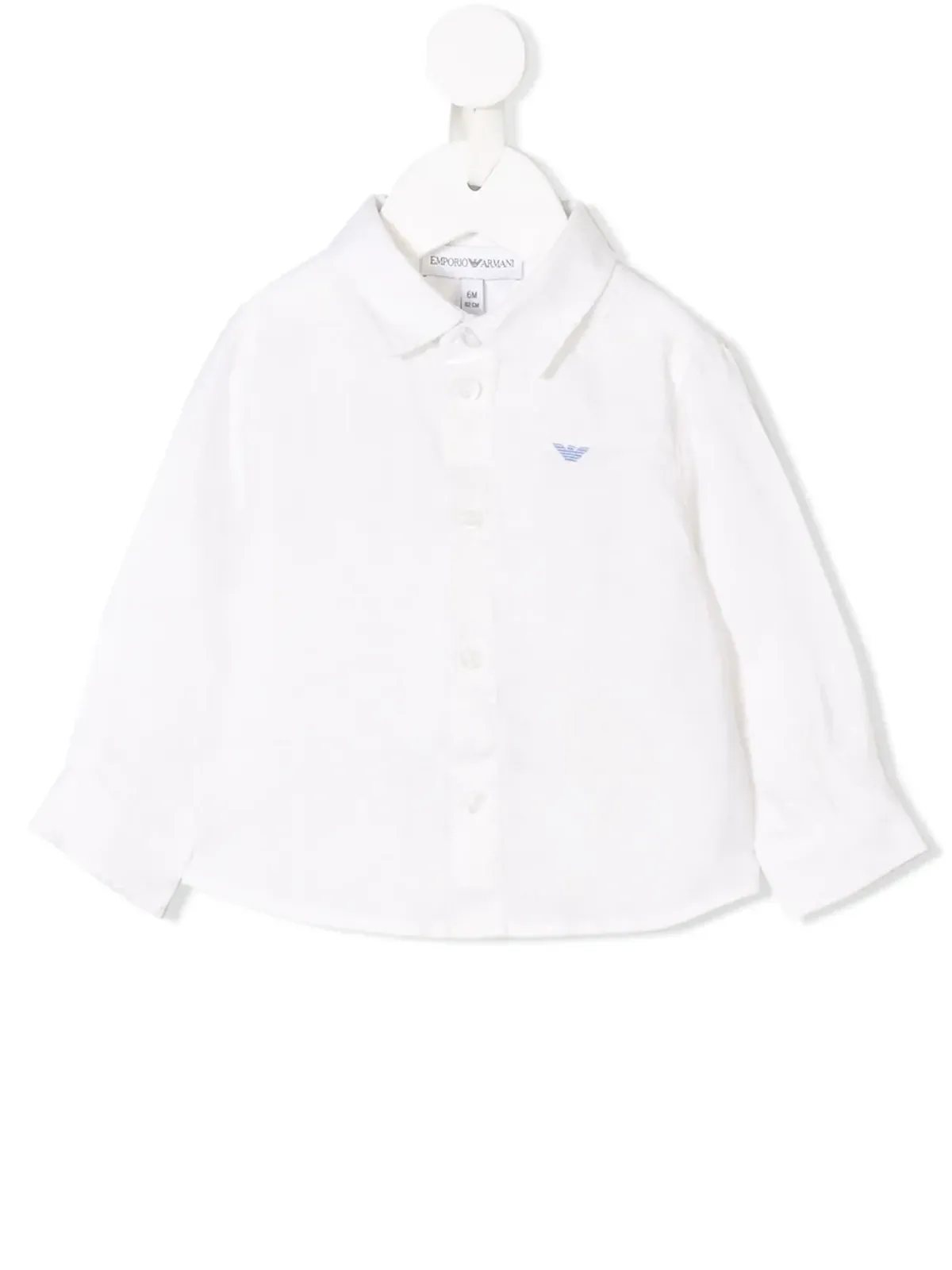 Emporio Armani Kids 刺繍ロゴシャツ - 画像1