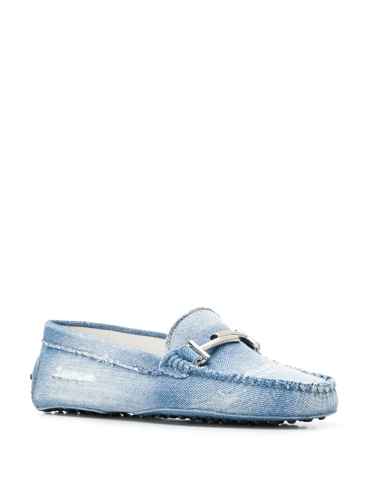 Tod's デニム加工 ローファー - ブルー - 画像2