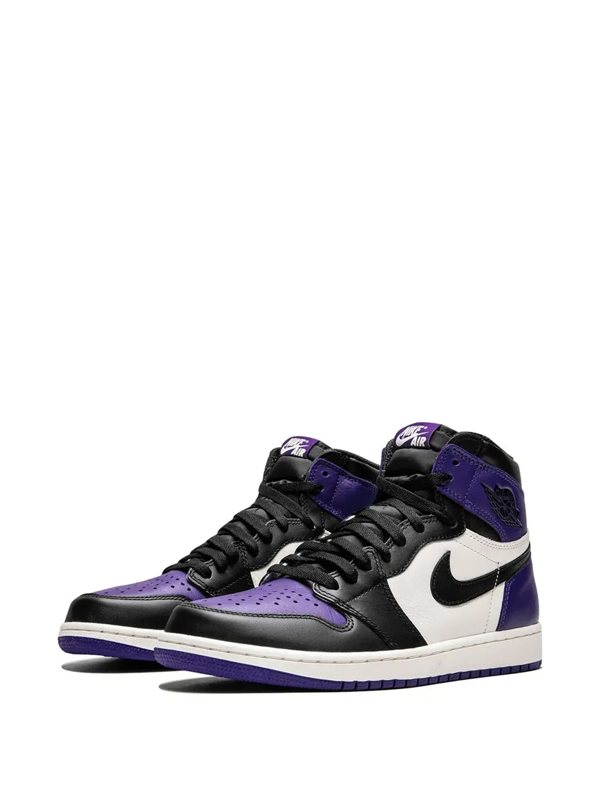 Jordan エアジョーダン 1 レトロ ハイ OG コートパープル スニーカー - 画像2