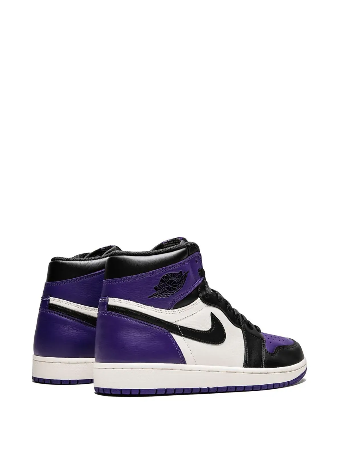 Jordan エアジョーダン 1 レトロ ハイ OG コートパープル スニーカー - 画像3