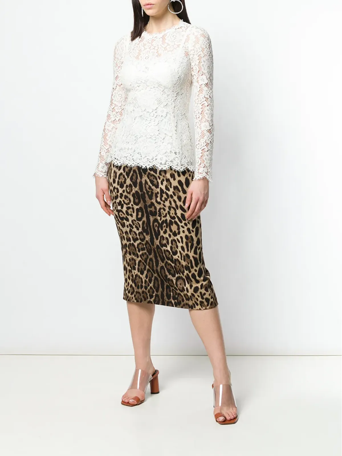 Dolce & Gabbana フローラルレーストップ - 画像2