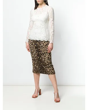 Dolce & Gabbana フローラルレーストップ - サムネイル2