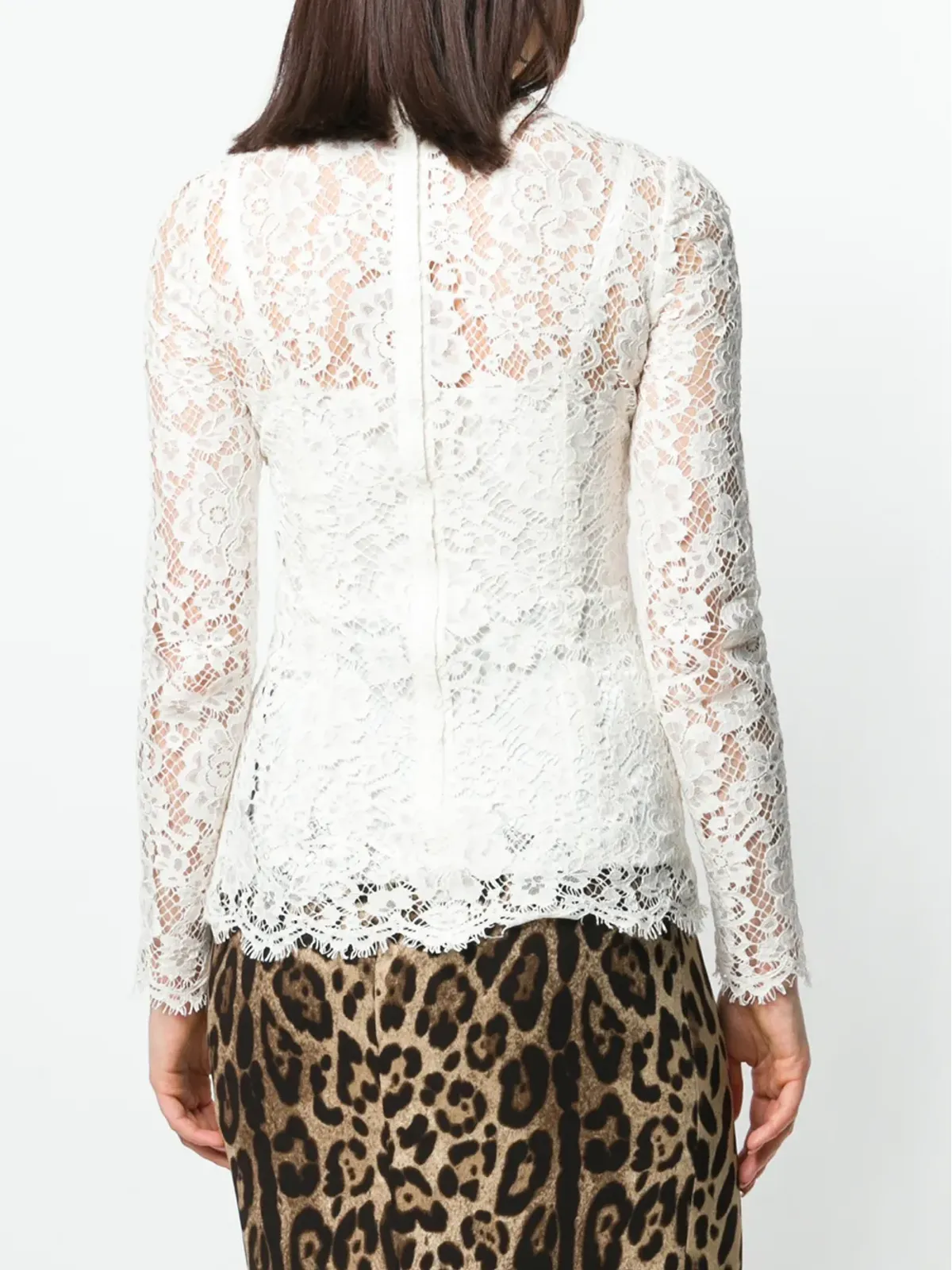 Dolce & Gabbana フローラルレーストップ - 画像4