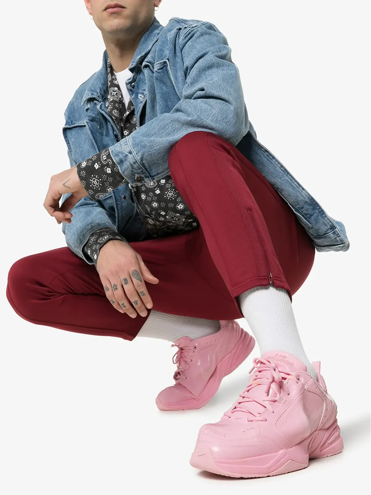Nike x Martine Rose Air Monarch 4 スニーカー - ピンク - 画像2