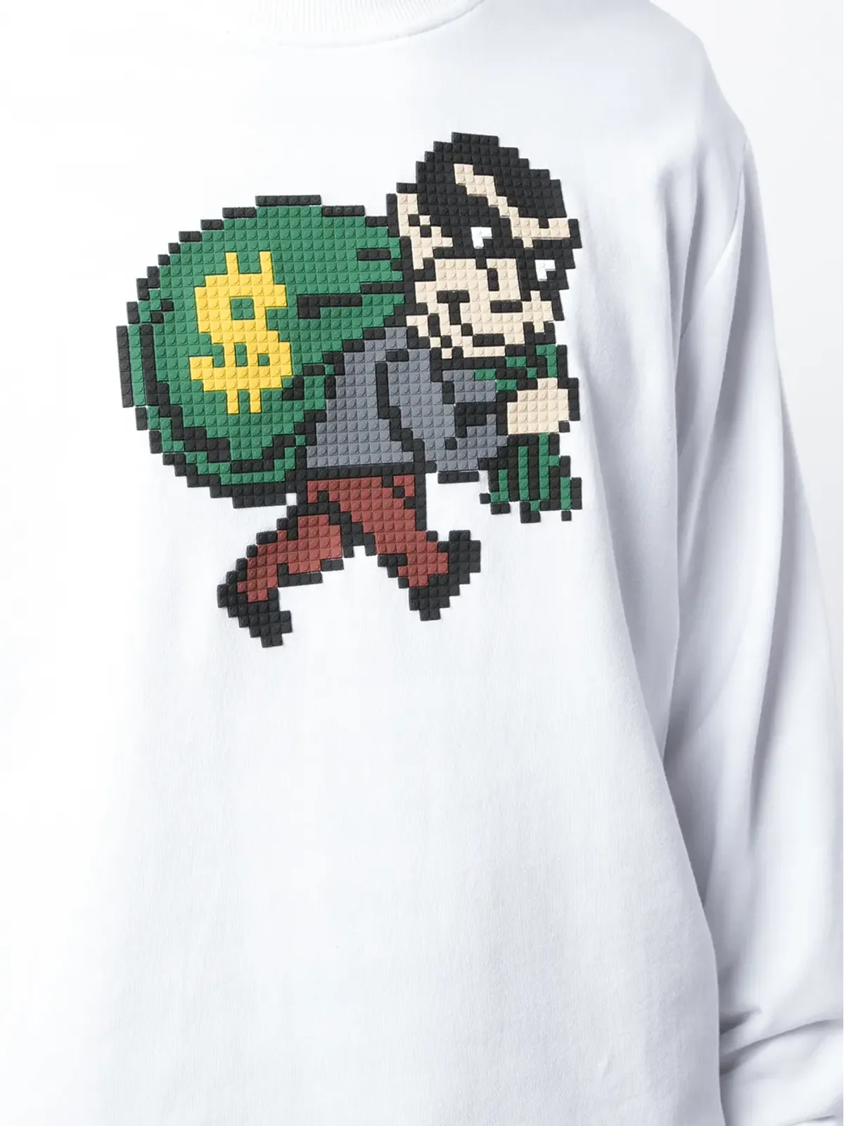 Mostly Heard Rarely Seen 8-Bit ロバー プリント スウェットシャツ - ホワイト - 画像5