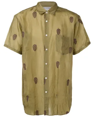 Comme Des Garçons Shirt マスクプリントシャツ - サムネイル1