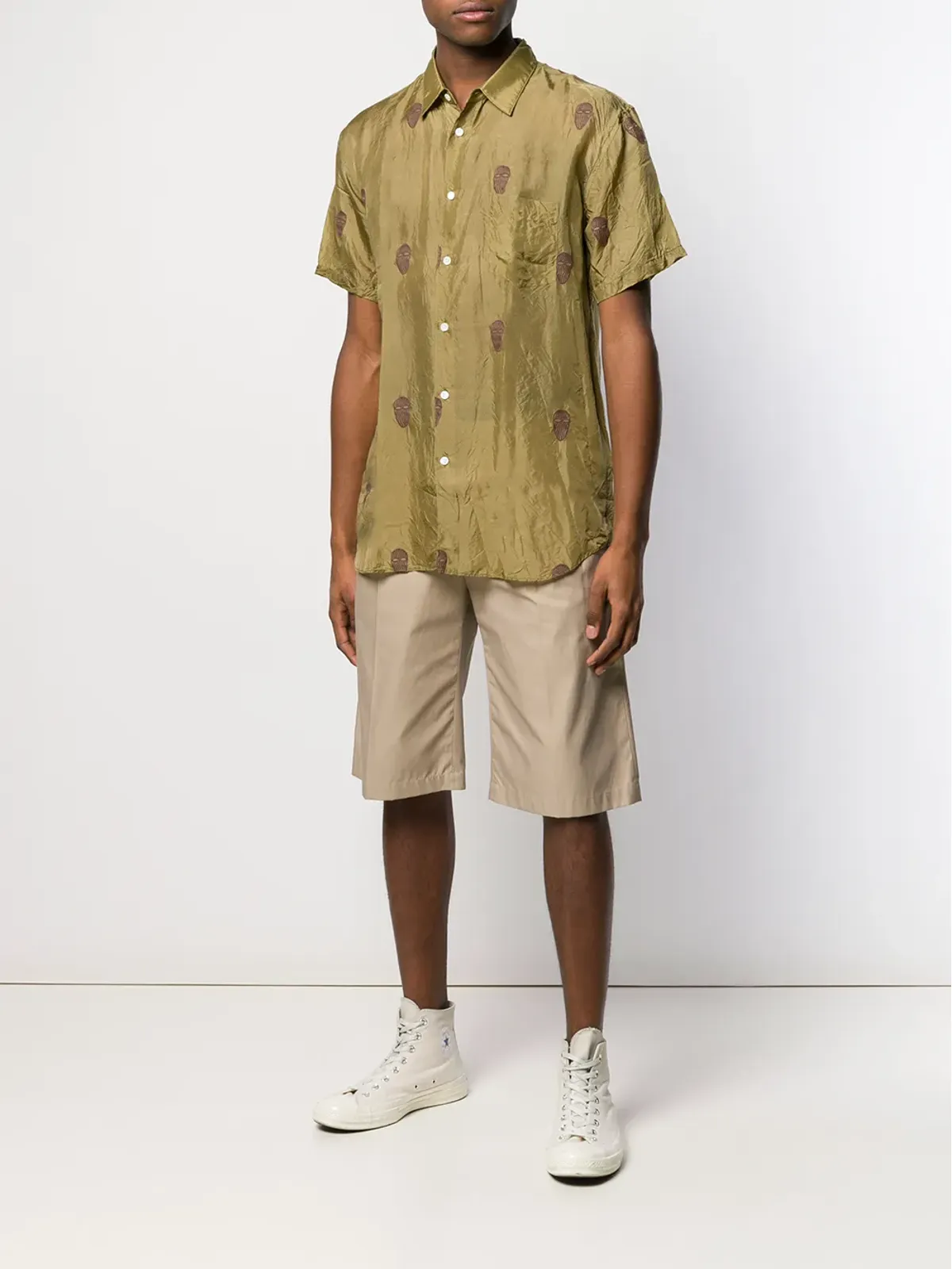 Comme Des Garçons Shirt マスクプリントシャツ - 画像2