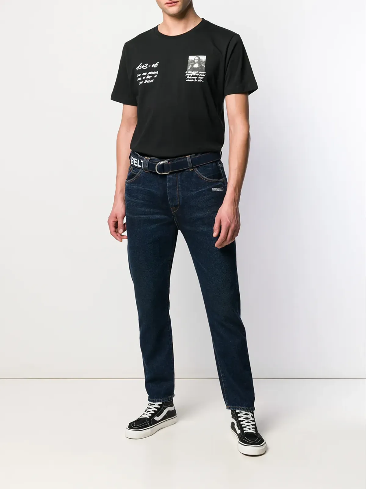 Off-White ベルト付きジーンズ - 画像2