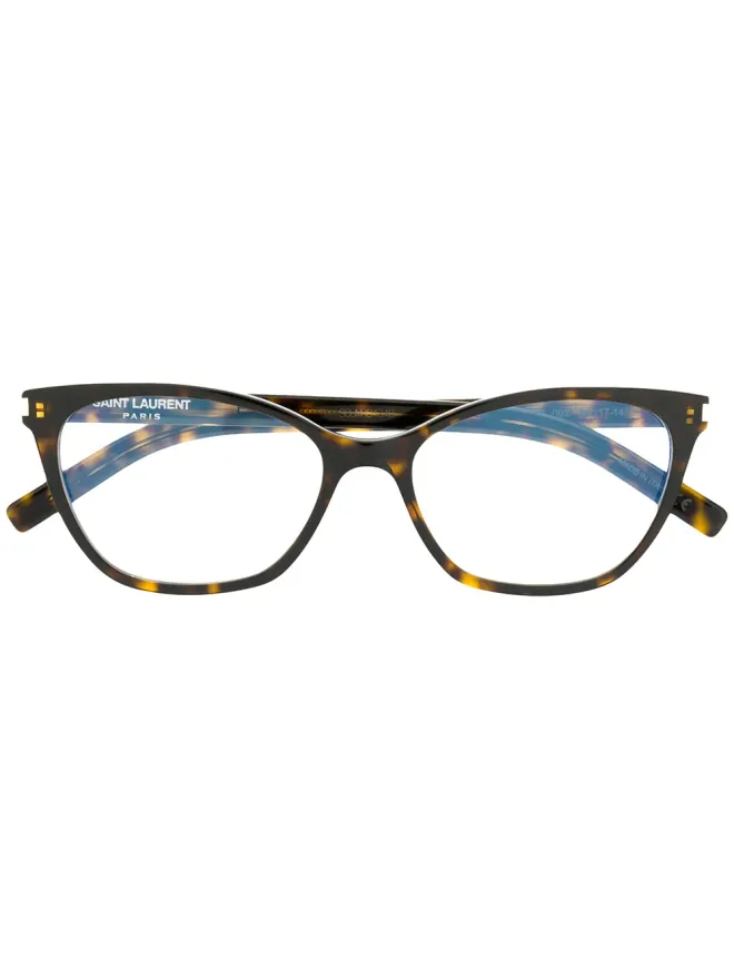 Saint Laurent Eyewear Saint Laurent Eyewear べっ甲調丸型メガネの商品画像