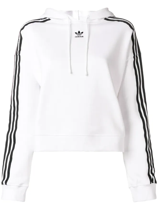 adidas adidas クロップドフーディ - Whiteの商品画像