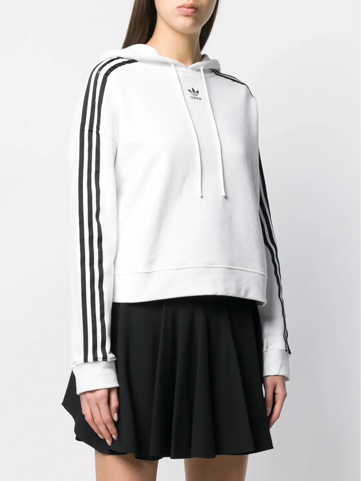 adidas クロップドフーディ - White - 画像3