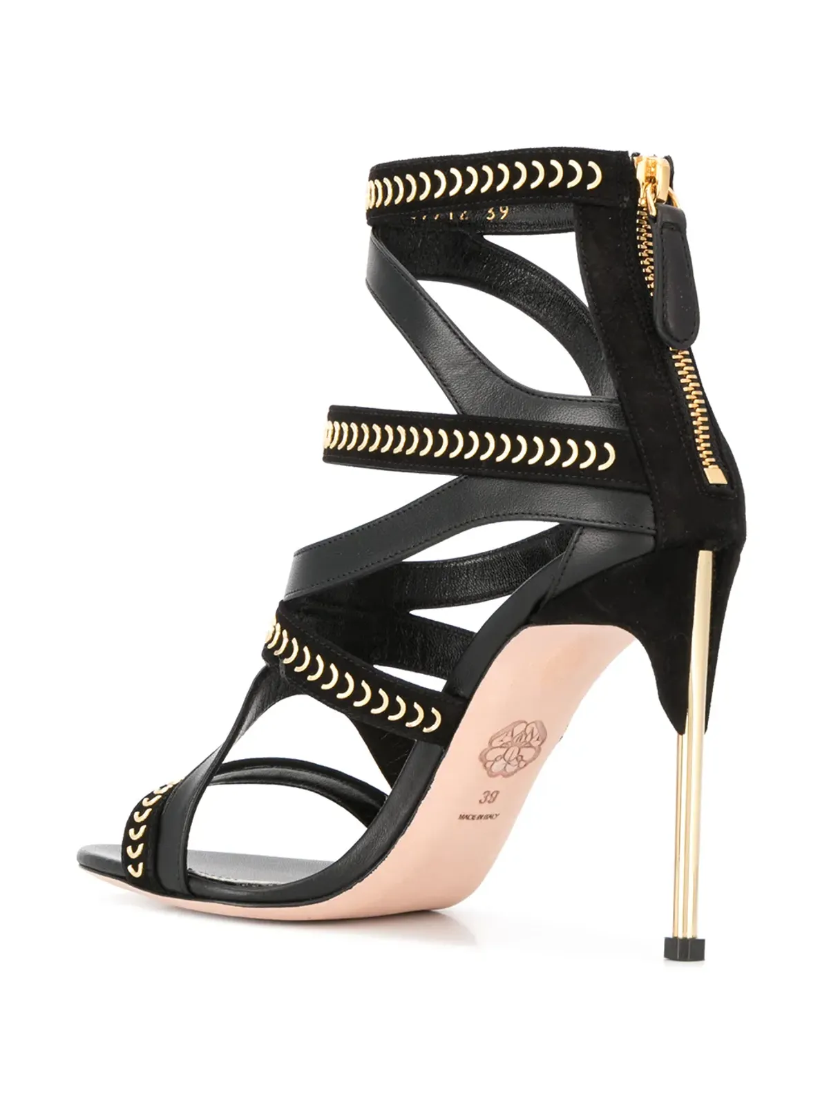 Alexander McQueen スタッズストラップサンダル - 画像3
