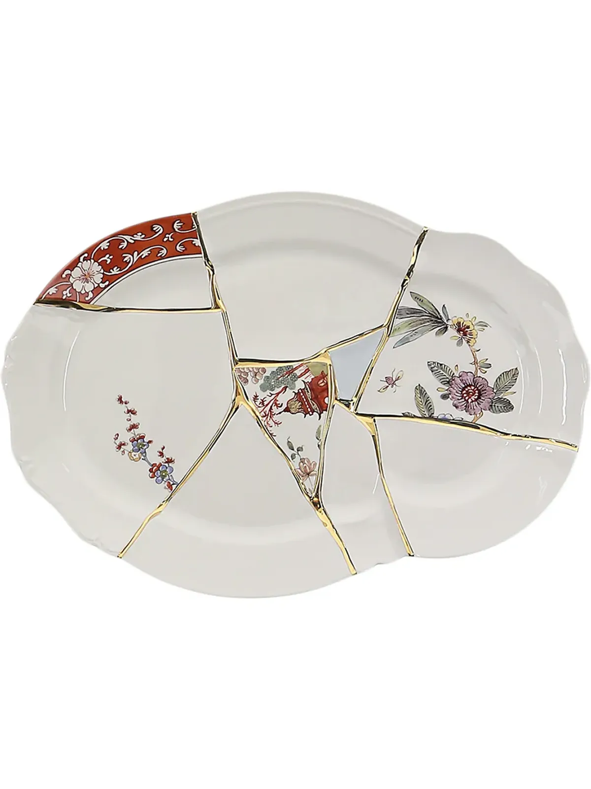 Seletti Kintsugi tray - White - 画像1