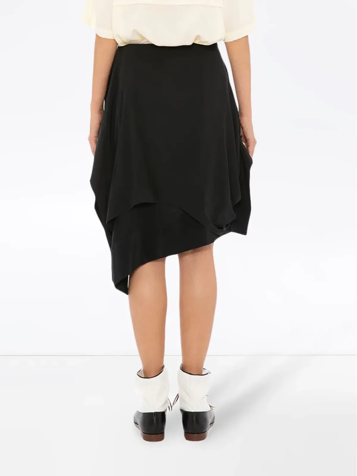JW Anderson ギャザー入りアシンメトリースカート - 画像4