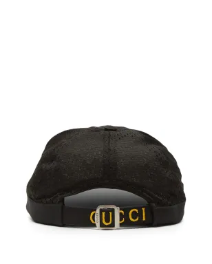 Gucci ラビットパッチキャップ - ブラック - サムネイル2