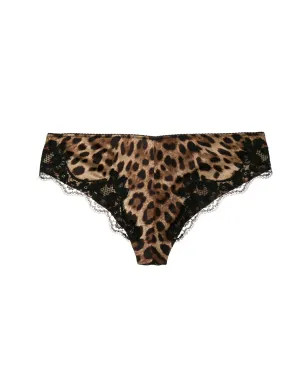 Dolce & Gabbana レオパード柄サテンブリーフ - サムネイル2