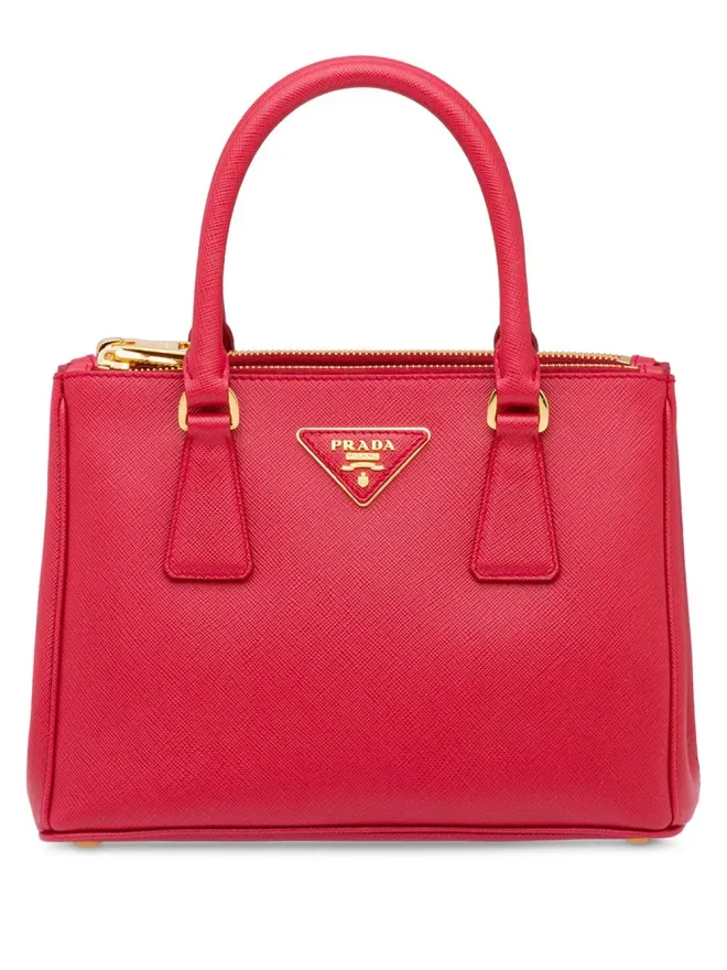 Prada Prada ガレリア レザー トートバッグ レッドの商品画像