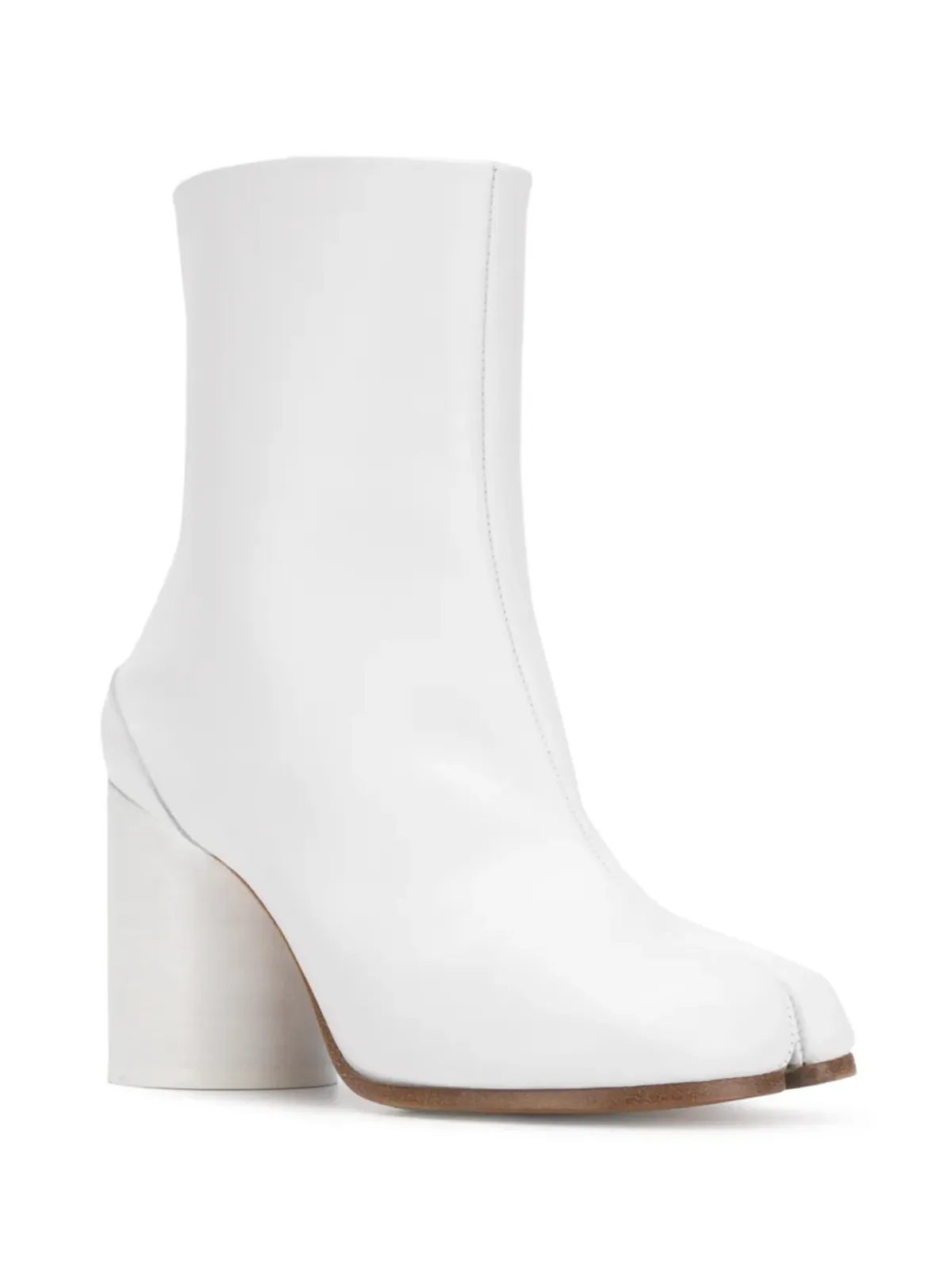 Maison Margiela タビ レザー アンクルブーツ - ホワイト - 画像2