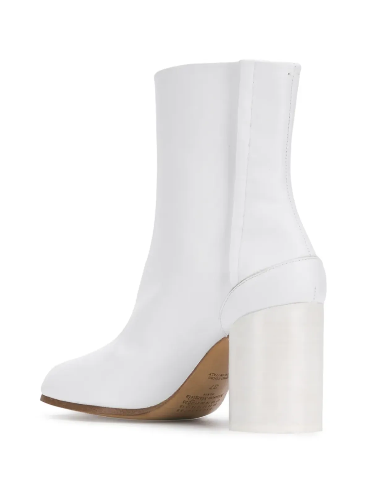Maison Margiela タビ レザー アンクルブーツ - ホワイト - 画像3