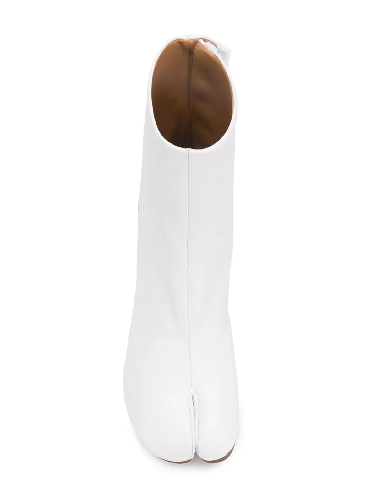 Maison Margiela タビ レザー アンクルブーツ - ホワイト - 画像4