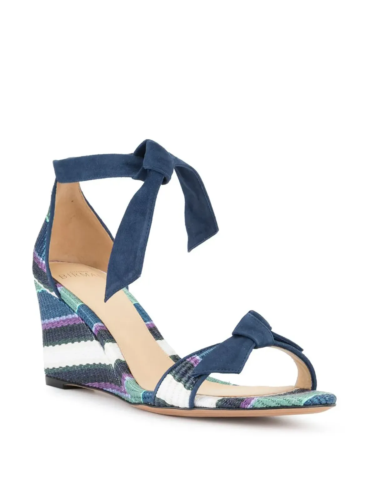 Alexandre Birman ストライプ ウェッジエスパドリーユ - 画像2