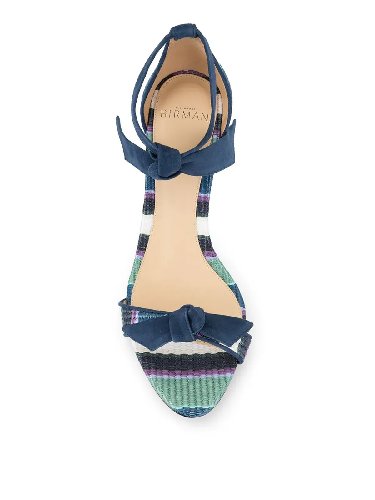 Alexandre Birman ストライプ ウェッジエスパドリーユ - 画像4