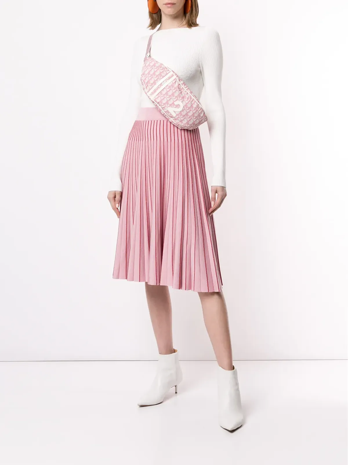 Christian Dior Pre-Owned トロッター・プリント ベルトバッグ - ピンク - 画像2