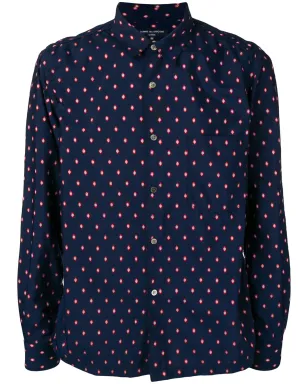 Comme Des Garçons Pre-Owned 幾何学的刺繍シャツ（ブルー） - サムネイル1