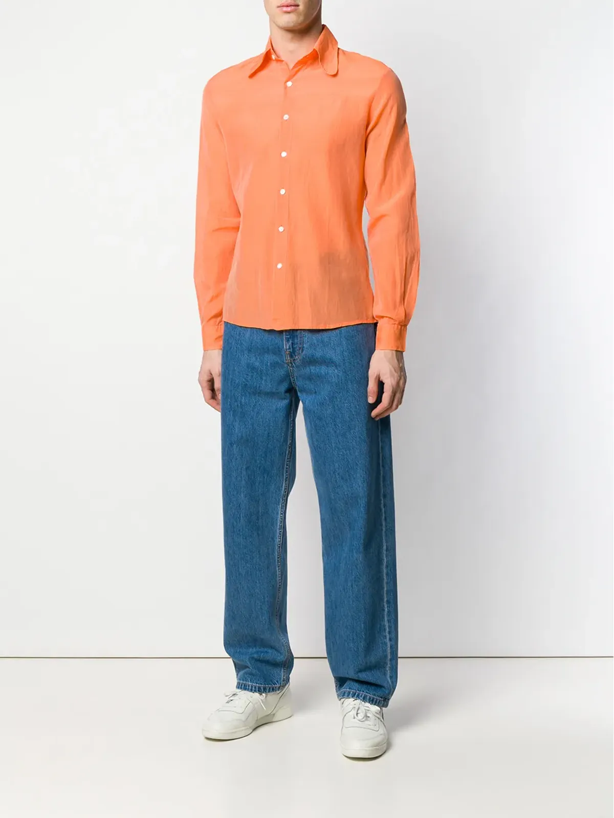 Walter Van Beirendonck Pre-Owned 2000年代刺繍入りレタリングシャツ - オレンジ - 画像2