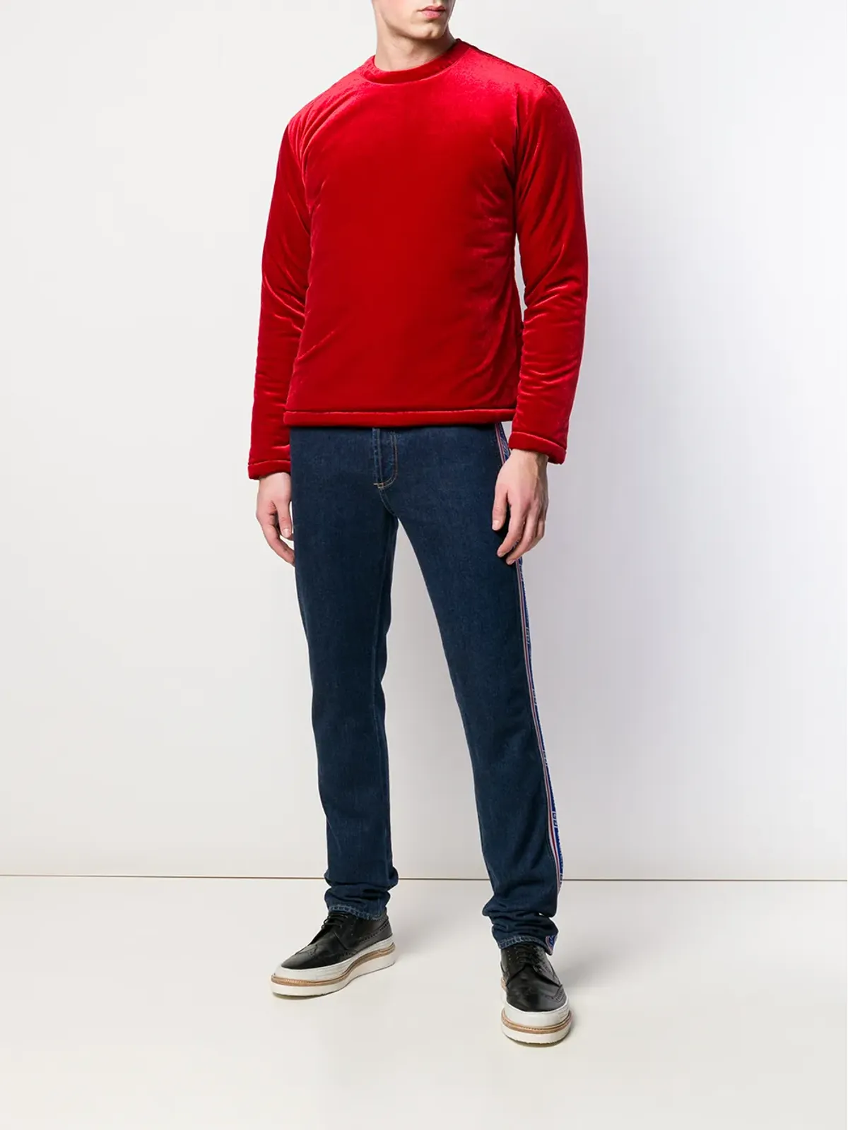 Jean Paul Gaultier Pre-Owned パッド入りベルベットジャンパー - 画像2