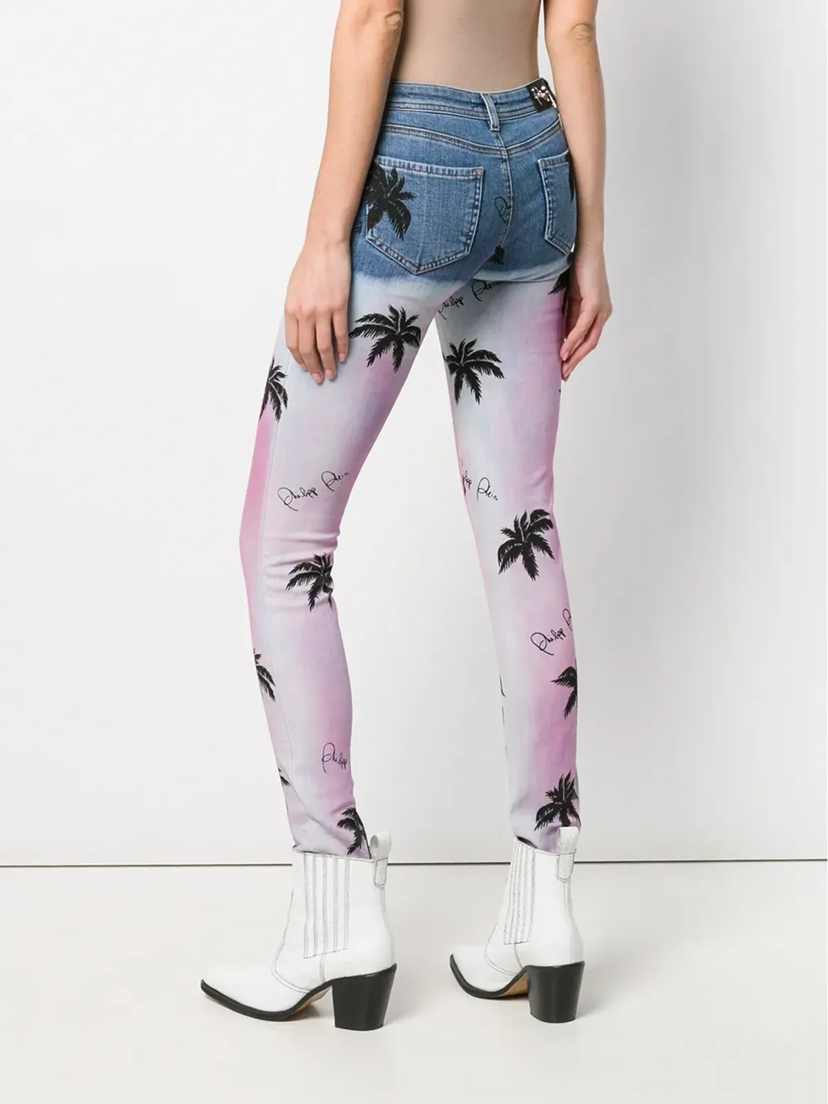Philipp Plein アロハプレイン スキニージーンズ - 画像4