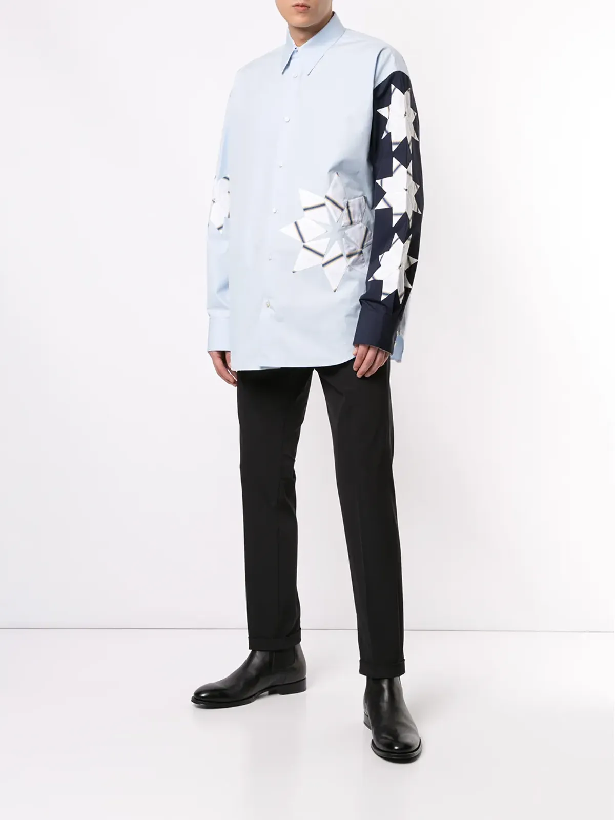 Calvin Klein コントラストスリーブシャツ - 画像2