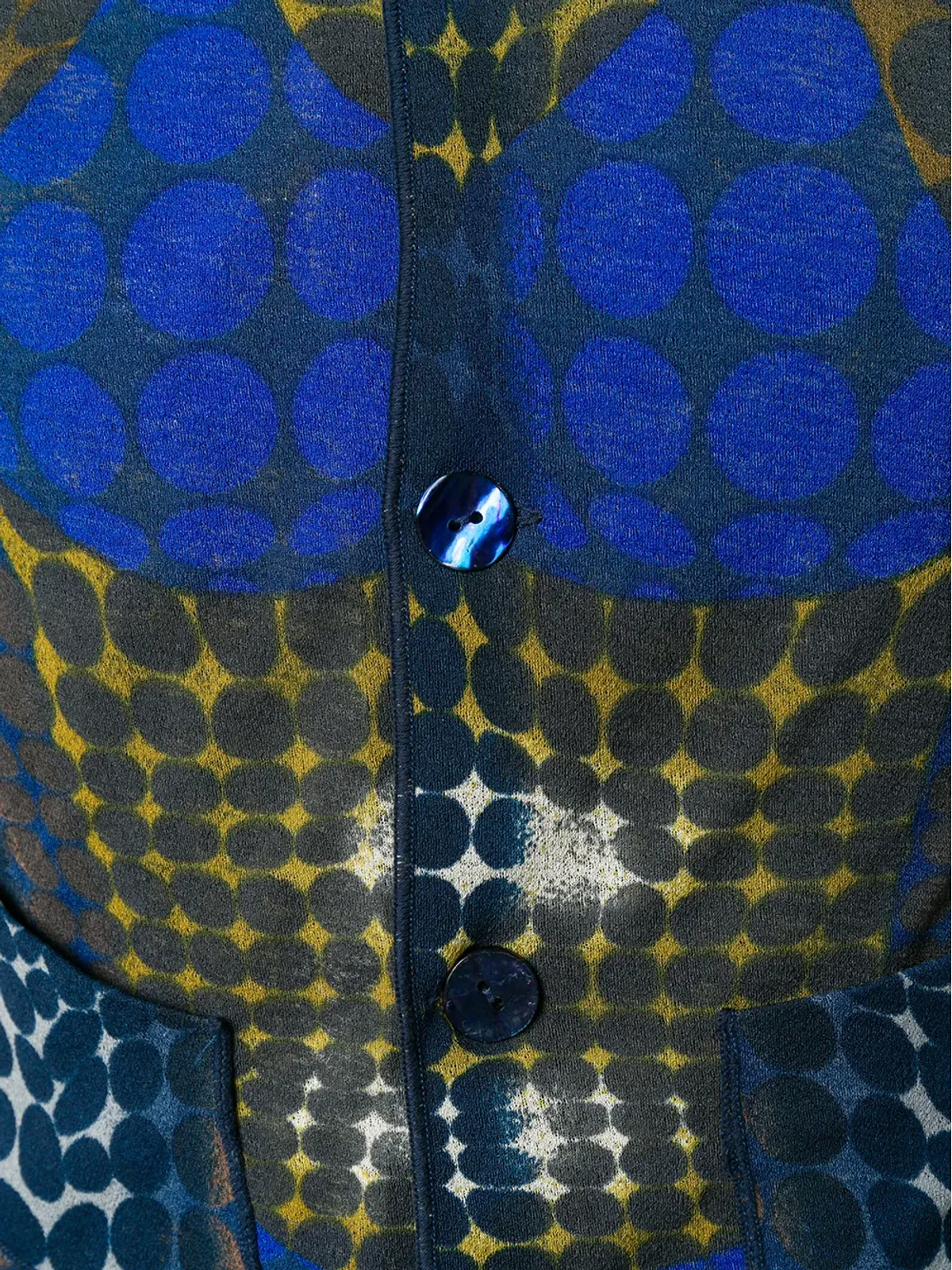 Jean Paul Gaultier Pre-Owned 1996 trompe l'oeil sheer waistcoat - Blue - 画像5