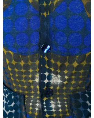 Jean Paul Gaultier Pre-Owned 1996 trompe l'oeil sheer waistcoat - Blue - サムネイル5