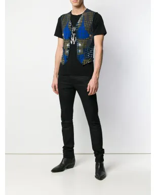 Jean Paul Gaultier Pre-Owned 1996 trompe l'oeil sheer waistcoat - Blue - サムネイル2