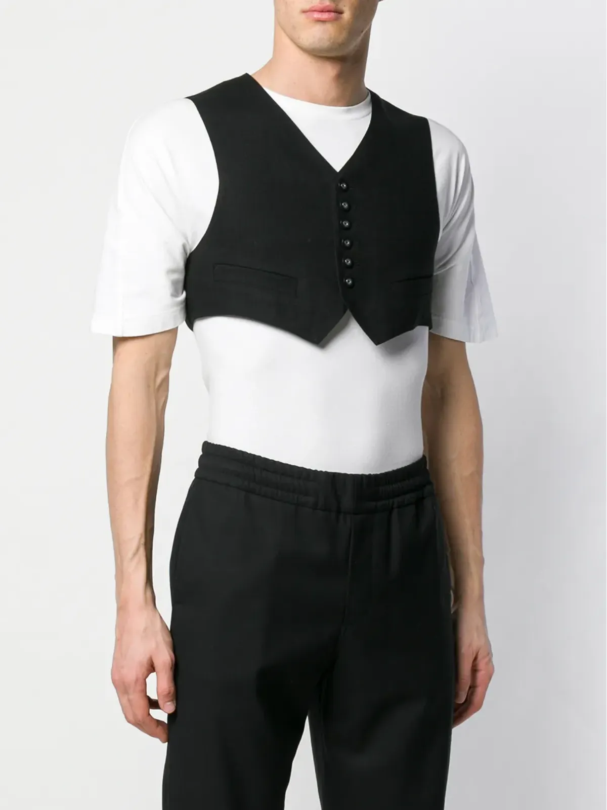 Jean Paul Gaultier ヴィンテージ クロップド丈ベスト - 画像3