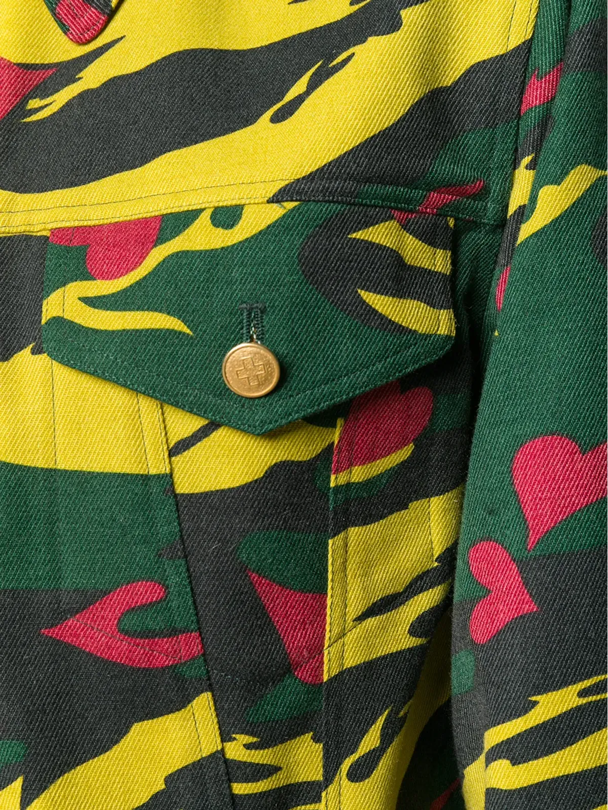 Jean Paul Gaultier Pre-Owned ハートカモフラージュ柄クロップドジャケット - 画像5