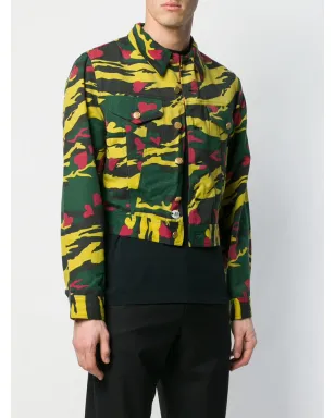 Jean Paul Gaultier Pre-Owned ハートカモフラージュ柄クロップドジャケット - サムネイル3