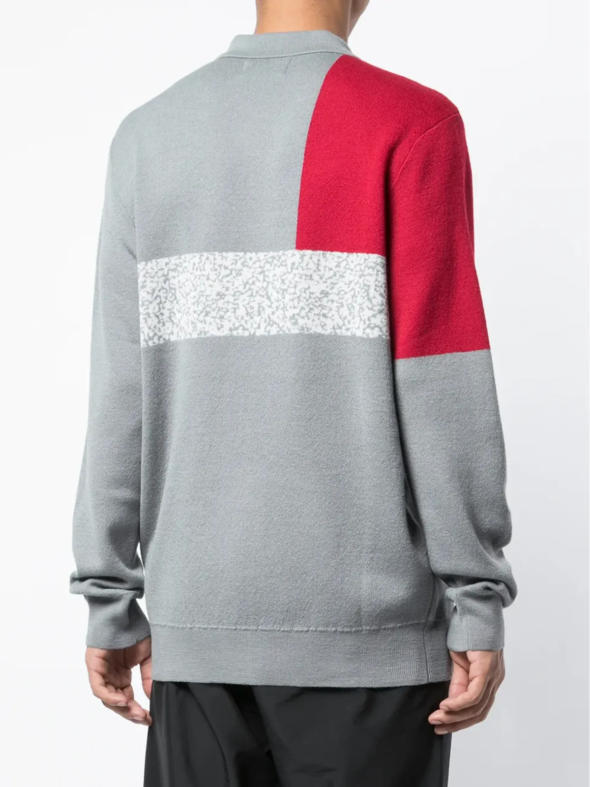 Palace カラーブロックジップ付きニットセーター - 画像4