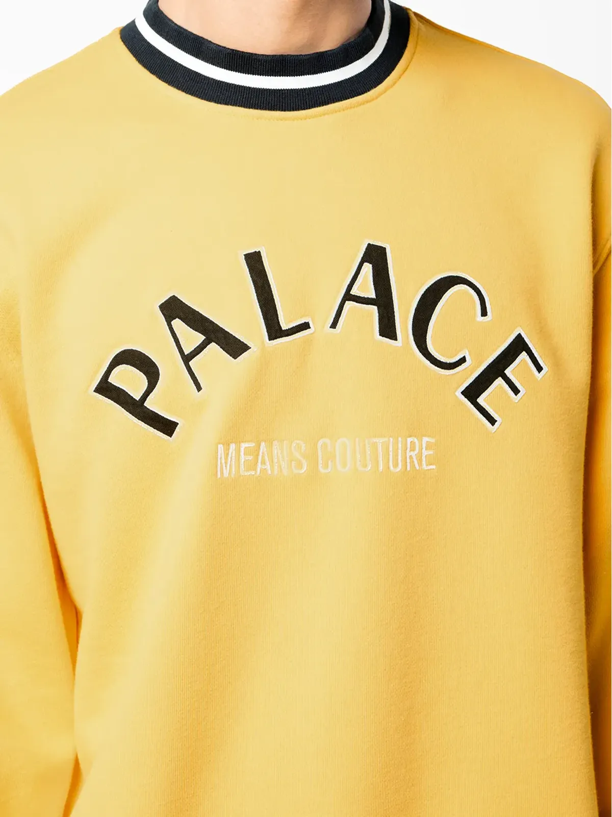 Palace Couture イエロー クルーネック スウェット - 画像5