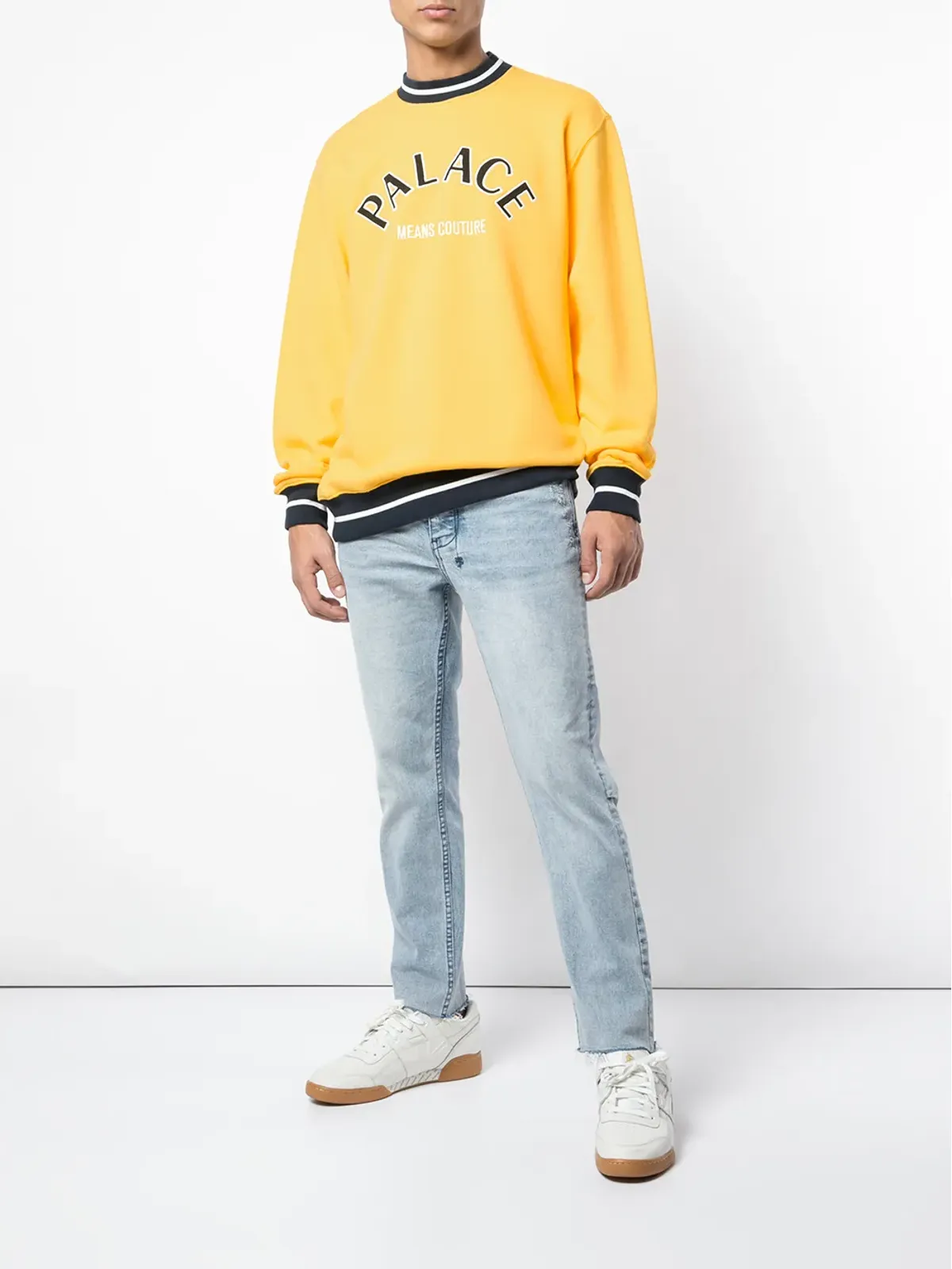 Palace Couture イエロー クルーネック スウェット - 画像2