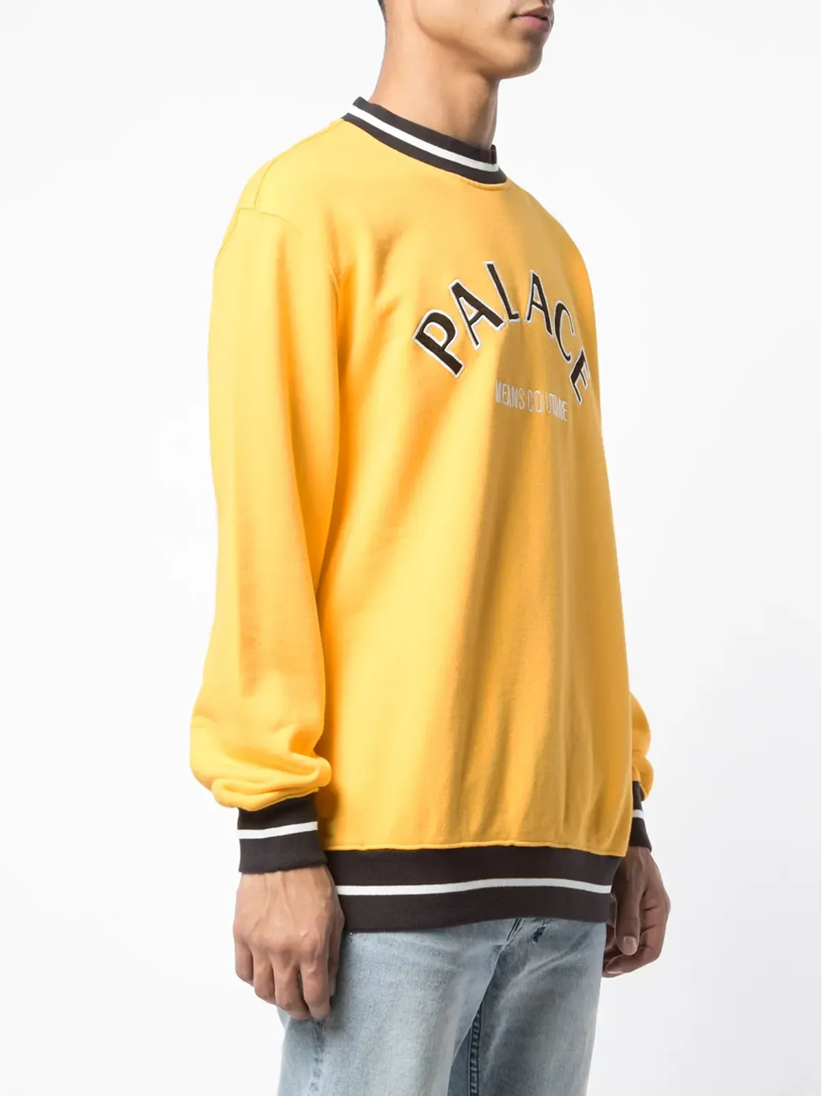 Palace Couture イエロー クルーネック スウェット - 画像3