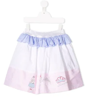 Simonetta パネル切替えラッフルスカート - サムネイル1