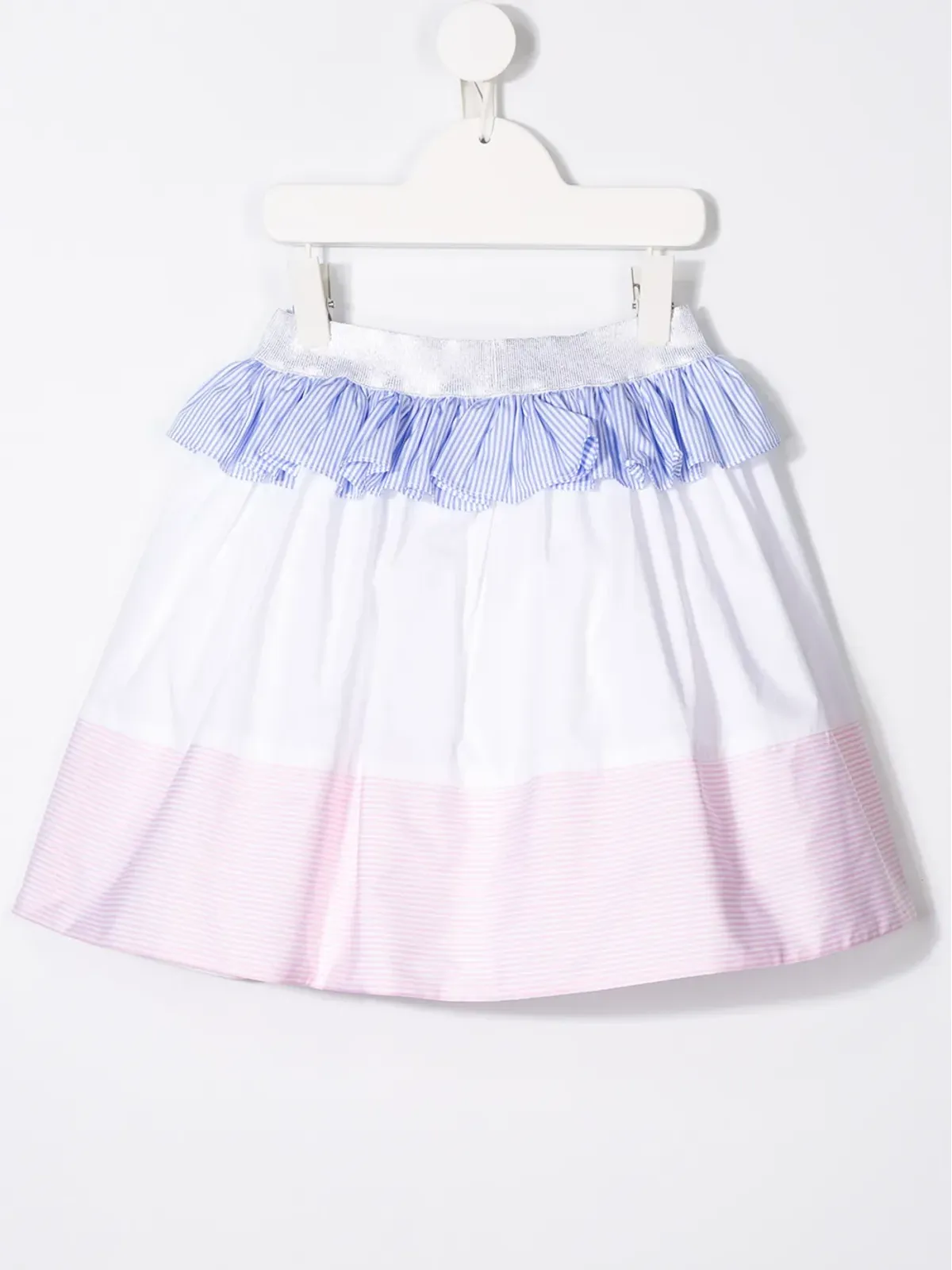 Simonetta パネル切替えラッフルスカート - 画像2