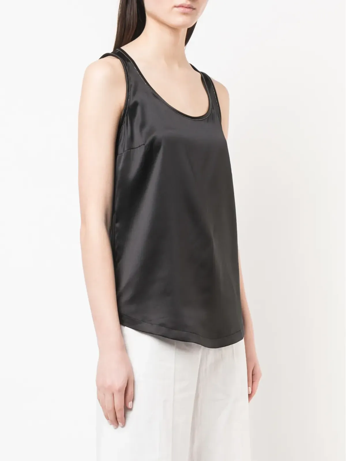 Brunello Cucinelli スクープネックベスト - 画像3