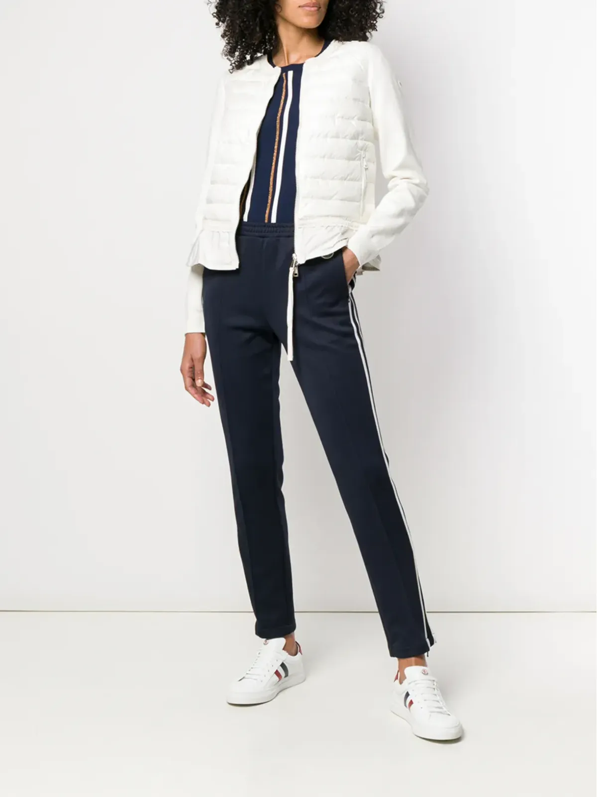 Moncler パッド入りフロントジャケット - White - 画像2